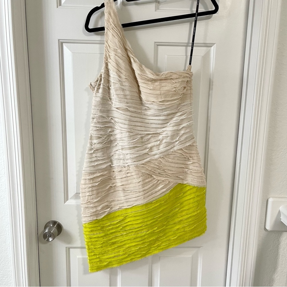 One shoulder Bebe Cocktail Dress Size L